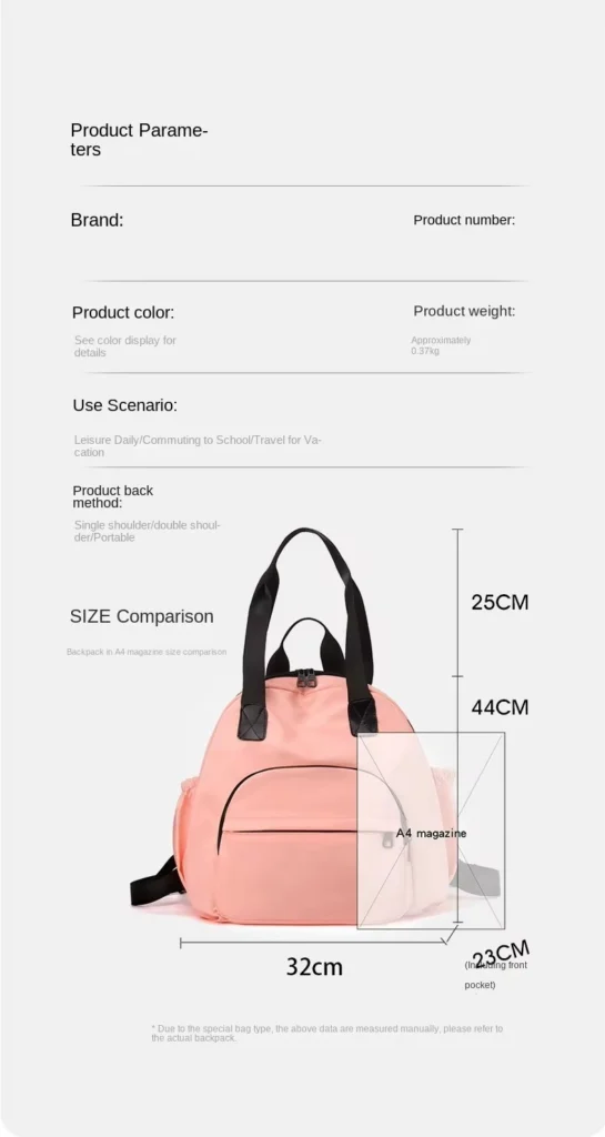 Custom Nylon Drawstring Gym Bag Durable size