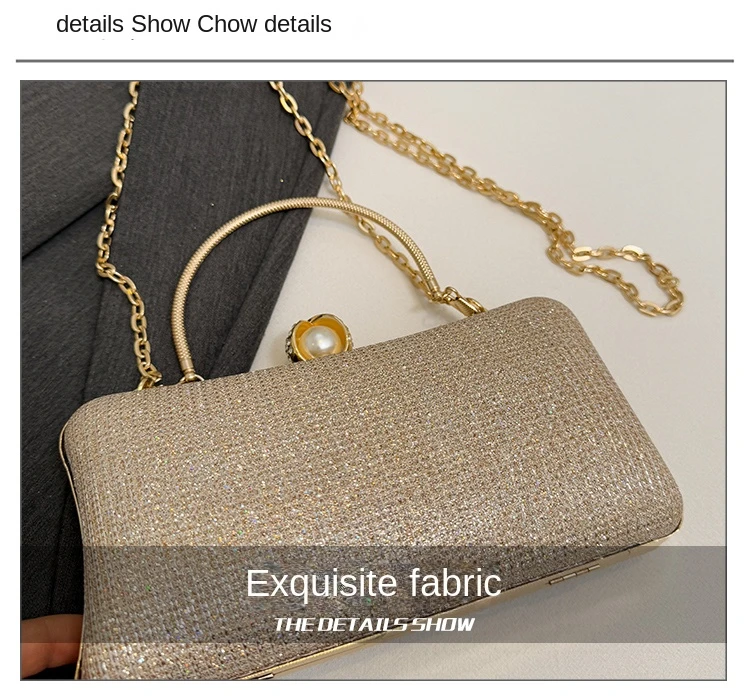 Factory Luxury Dinner Parties Ladies Evening Hand Bags Fabric