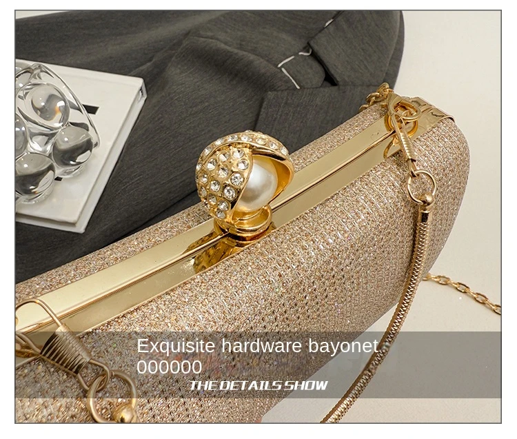 Factory Luxury Dinner Parties Ladies Evening Hand Bags Hardware