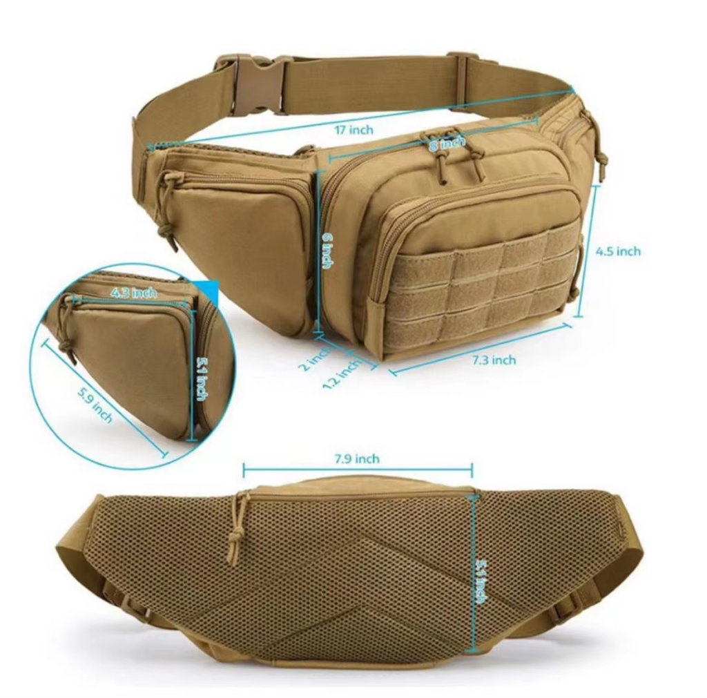 size Multifunctional Belt Bag: Waterproof Oxford Sports Running