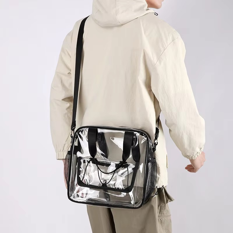 modle Recyclable Transparent PVC Backpack