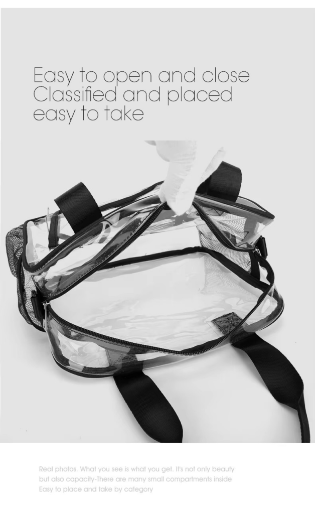 classfield Recyclable Transparent PVC Backpack