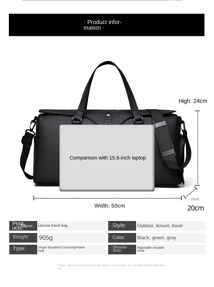 Size Wholesale bag Unisex Business Travel Bag