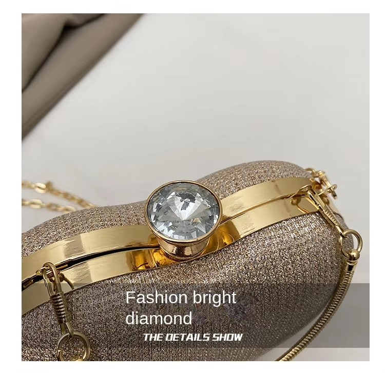 Wholesale Heart-Shape Chain Women's Shoulder Crossbody Evening Bag Cloaure