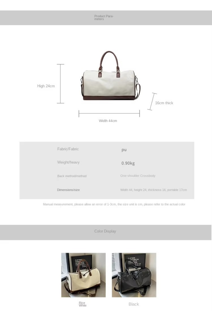 size Quilted PU Leather Women's Duffle: Waterproof, Custom Logo