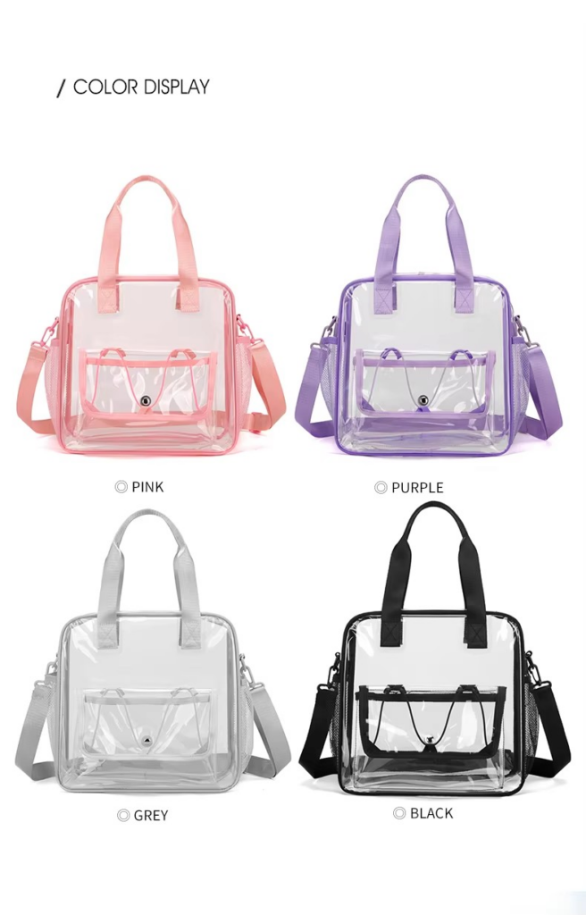 colors Recyclable Transparent PVC Backpack