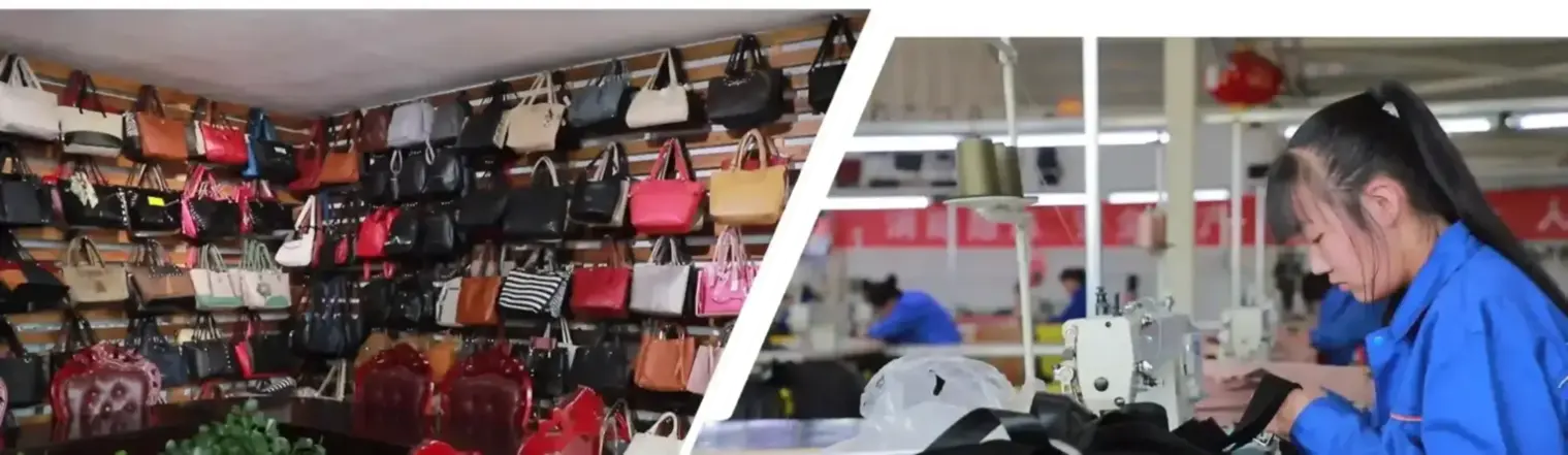 bag design studio with artisan at work