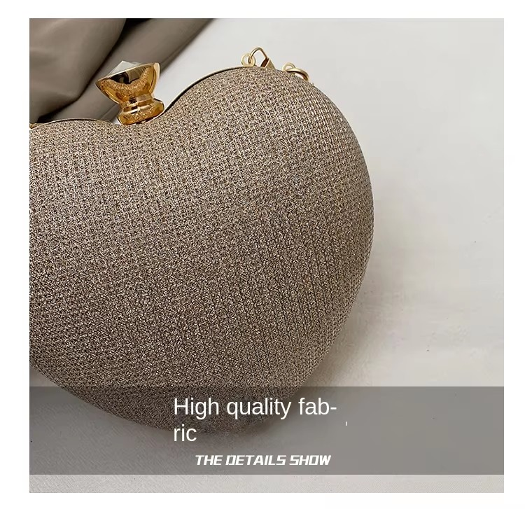 Wholesale Heart-Shape Chain Women's Shoulder Crossbody Evening Bag Bag Body Looking