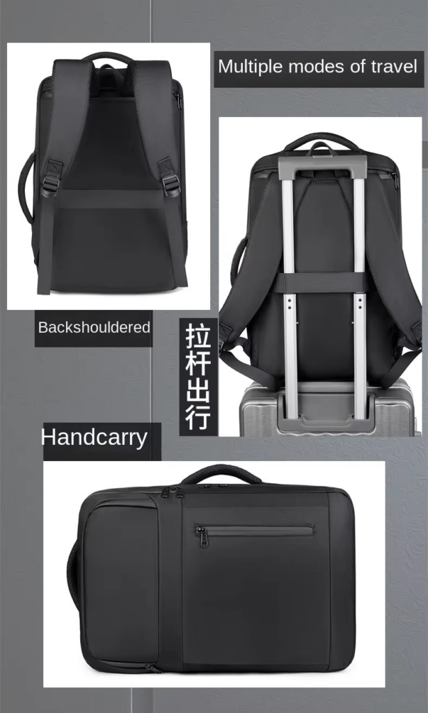 multiple Men's Travel Backpack: Vacuum, Laptop, Large Capacity