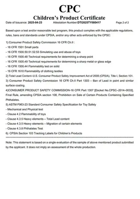 CPC Certification page 1
