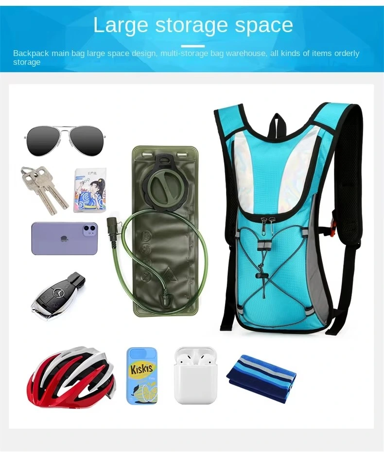Lightweight Unisex Hydration Backpack (Reflective Strip) - Cycling storage-space