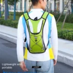 Lightweight Unisex Hydration Backpack (Reflective Strip) - Cycling green model