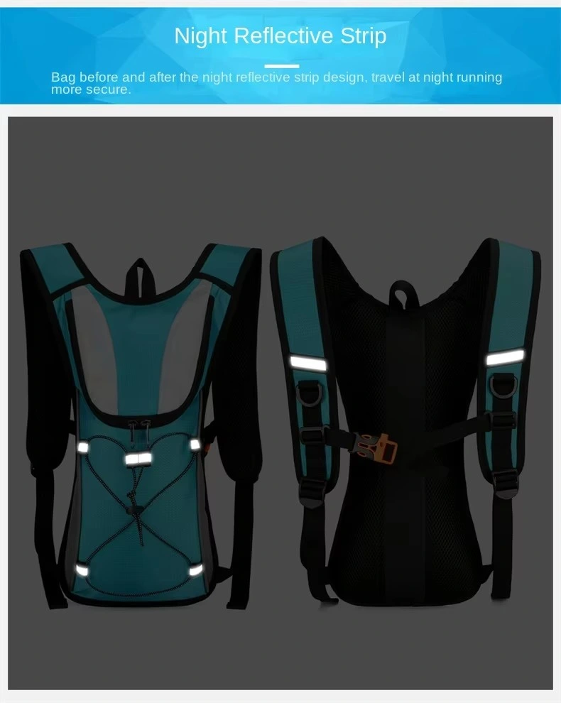 Lightweight Unisex Hydration Backpack (Reflective Strip) - Cycling reflective