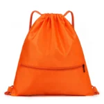 Wholesale Custom Drawstring Backpack Orange