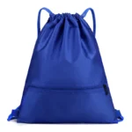 Wholesale Custom Drawstring Backpack blue