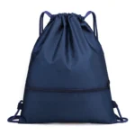 Wholesale Custom Drawstring Backpack dark blue