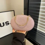 Factory Wholesale Chain Strap Fashionable Mini Crossbody Bag pink