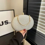 Factory Wholesale Chain Strap Fashionable Mini Crossbody Bag Sliver