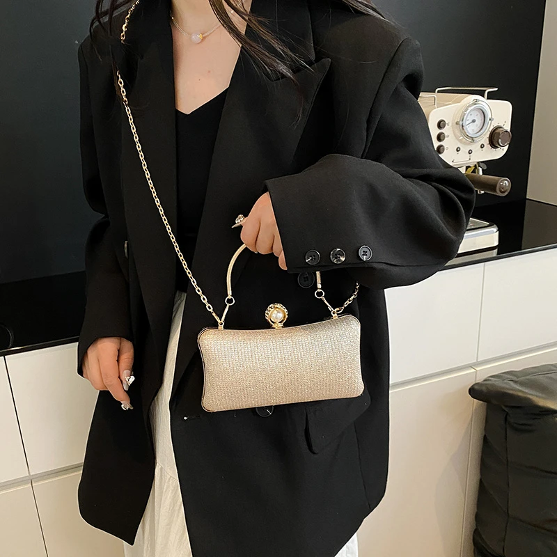 Factory Luxury Dinner Parties Ladies Evening Hand Bags Model Effect