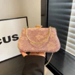 Wholesale Luxury PU Flower Pattern Clutch Bag pink