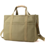 brown High-Quality Canvas Tote Custom Sling Bag