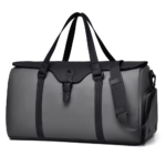 grey Wholesale Luxury Unisex Business Travel Bag PU Waterproof