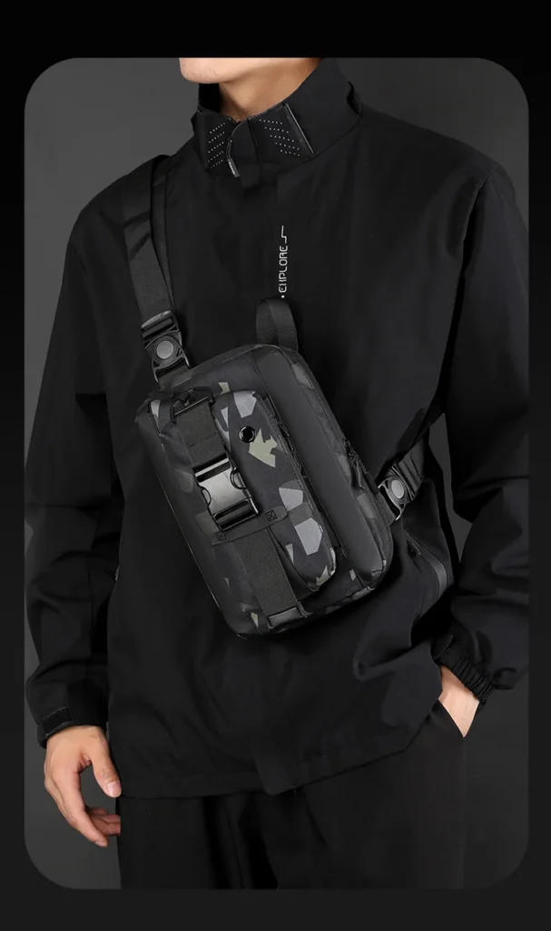 Model Effet Factory Men's Waterproof Nylon Tactical Fanny Pack