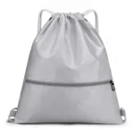 Wholesale Custom Drawstring Backpack gray